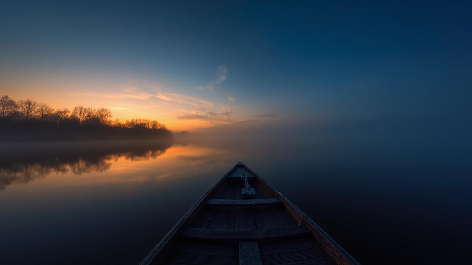 Spreewald bei Dämmerung